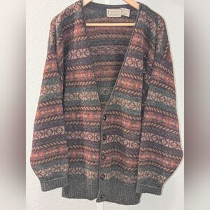 Vintage Christopher Hayes grandpa sweater cardigan